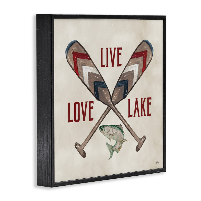 Ophelia & Co. Live Love Lake Oars Giclee Art by Elizabeth Medley Wayfair